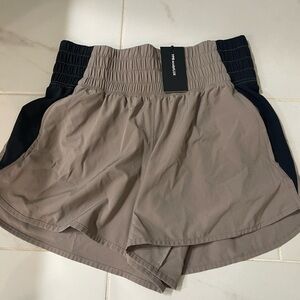 Abercrombie & Fitch Tan and Black Athletic Shorts